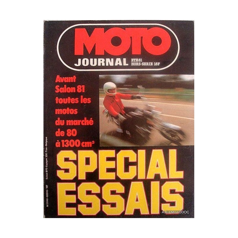 Moto journal spécial essais 1981